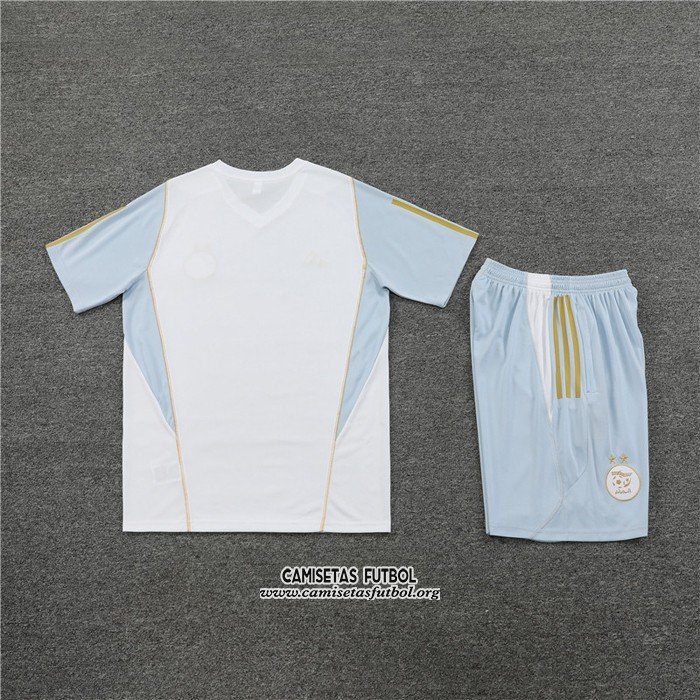 Chandal del Argelia Manga Corta 2023/2024 Blanco - Pantalon Corto
